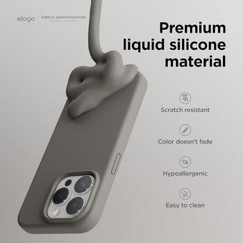 Riff Plāns & Mīksts silikona aizmugures maks ar mīkstu iekšpusi priekš Apple iPhone 15 Plus Dark Grey (RF-TS-IPH15PL-DGR)