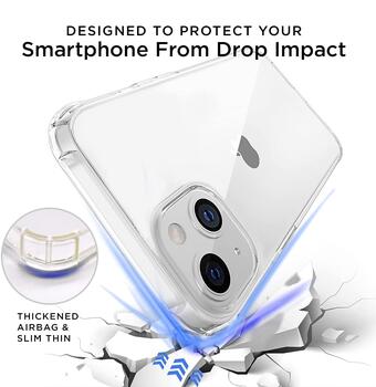 Riff 0.5 mm Защитный Чехол Телефона Anti Shock для IPhone 13 PRO Прозрачный (RF-AS-IPH-13PRO-TR)
