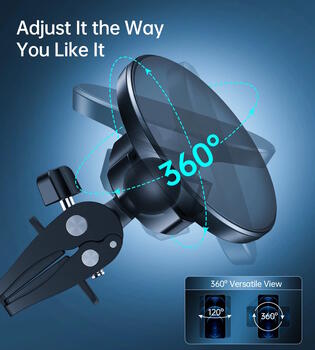 Choetech AT0004 MagSafe Автомобильный держатель для телефона Black (AT0004)