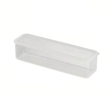 Riff universālais organizators/trauks ar vāku pārtikas uzglabāšanai ledusskapī (25,5 x 7,5 x 5 cm) 2 caurspīdīgu kastīšu komplekts (RF-FRESH-2)