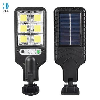 Riff JX-616 Ārtelpu Sienas Stiprināma Sales Batereju lampa ar kustību sensoru & Pulti Melna (RF-JX616)