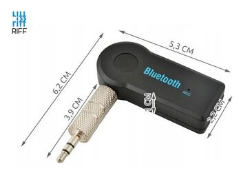 Riff BT-X5 Car FM Bluetooth Transmiteris ar 3.5mm Audio pieslēgumu + Mikrofona savienojumu Melna (RF-BT-X5)