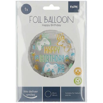 Folat Folija gaisa balons "Birthday Gaming" 45cm (67935)