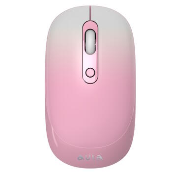 Aula AM207 2.4G Bezvadu pele ar 4 pogām (800-1900dpi) Pink (AM207/PI)