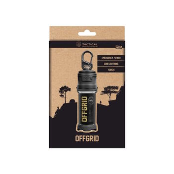 Tactical OffGrid SB-6623B 2in1 ceļojumu lukturītis ar LED laternu / avārijas power bank 3000 mAh IPX6 (SB-6623B)