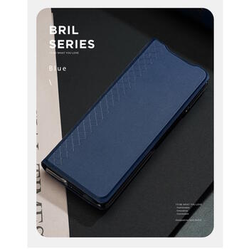 Dux Ducis Bril sērijas Magnētiskās fiksācijas sāniski atverams maks priekš Samsung Galaxy Z Fold 4 F936B Blue (DU-BR-SAM-ZFOLD4-BL)