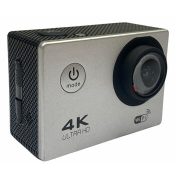 Riff SPK-1 Ultra HD 4K 16Mpix Wi-Fi Спорт Камера с 2'' LCD Пультом & 8x Фикс креплениями Серебристая (RF-SPK1-SILVER)