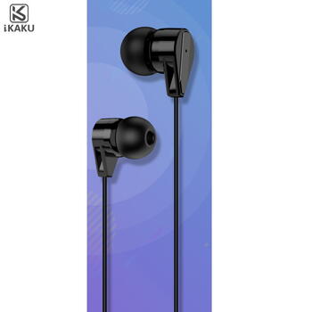 iKAKU KSC-310 Универсальные легкие наушники-вкладыши HiFi 3,5 мм с микрофоном 1,2 м Black (KSC-310-BK)