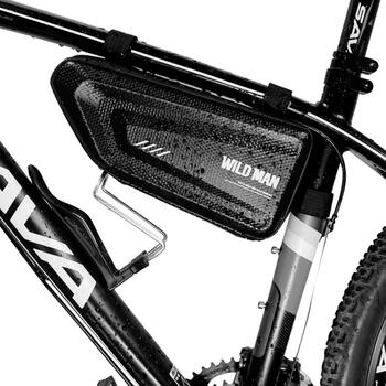 WildMan E4 Водостойкая Вело сумка с твердого материала с фиксацией на раму 1.5L (19.5*6*12.5cm) Черный (WILDE4)