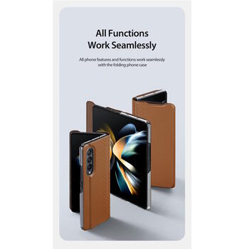 Dux Ducis Bril sērijas Magnētiskās fiksācijas sāniski atverams maks priekš Samsung Galaxy Fold 4 F936B Black (DU-BR-SAM-ZFOLD4-BK)