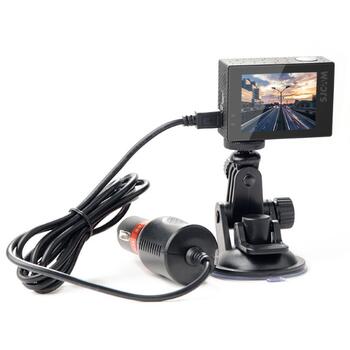 SJCam Оригинальное SJ4000 SJ5000 M10 M20 Спорт камер Авто крепление на стекло + DC Micro USB Зарядка 5V 2A (SJ-ACC-CARKIT2)