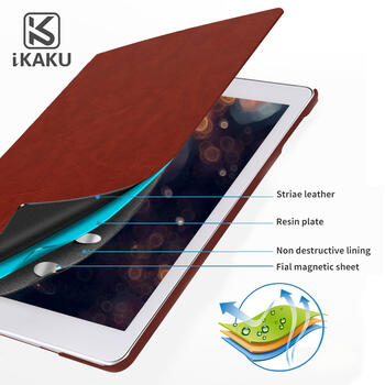 iKaku Чехол для планшета Samsung TAB S7 Plus (TAB S7+) SM-T970 / T975 / T976B S8 Plus 12.4 T970/ T976B/ X800/ X806 12.4 Черный (IK-TC-SAM-TABS7PLUS-BL)