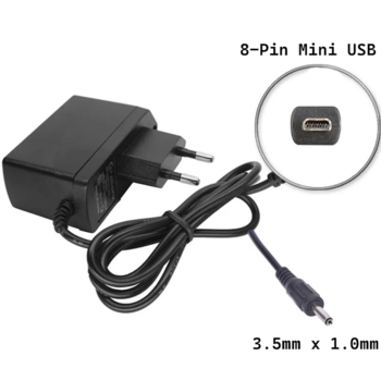 Универсальное Сетевое зарядное устройство K-F11 2 в 1 - 8 Pin Mini USB UC-E6 UC-E16 UC-E17 + 3.5 mm Х 1.00 mm Nokia 6230 5V 1A (PS-M-K-F11)
