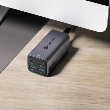 Forcell F-Energy VT-49 GaN III lādētājs 2 x USB-C + 2 x USB-A QC4.0 PD 5A 100W (VT-49)