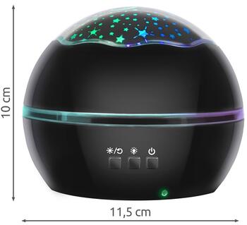 Riff RF1037 2в1 Ночник и Проектор разноцветный (с 2 картинками) Black (RF1037)
