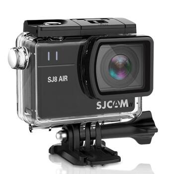 SJCam SJ8 Air Wi-Fi Ūdendroša 30m Sporta Kamera 14.2MP 1728X1296 30fps HD 2.33" IPS Touch LCD ekrāns Melna (SJ8AIR-BK)