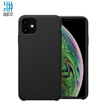 Riff Тонкий & Мягкий силиконовый чехол-крышка с мягкой подкладкой для Apple iPhone 11 (6.1") Черный (RF-TS-IPH11-BK)