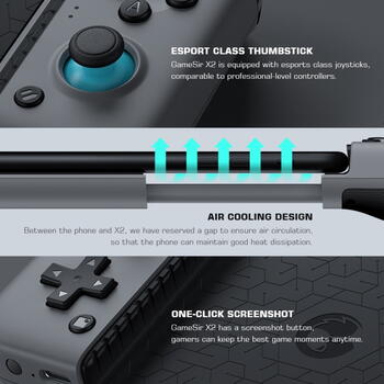 GameSir X2 Bluetooth iOS & Android Контроллер для игр на мобильном телефоне с фиксатором до 173mm (GAMESIR-X2-BT)