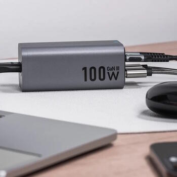 Forcell F-Energy VT-49 GaN III lādētājs 2 x USB-C + 2 x USB-A QC4.0 PD 5A 100W (VT-49)