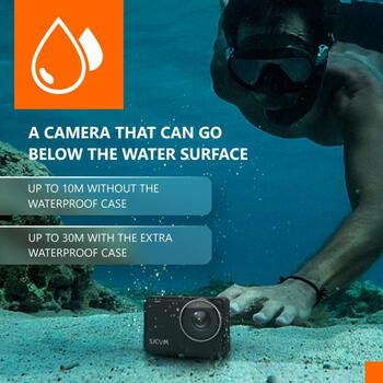 SJCam SJ10 Pro Wi-Fi Водостойкая 30m Камера 4K 60fps 6-Axis Gyro 5G 2.33'' UHD IPS LCD Черный (SJ10PRO-BK)