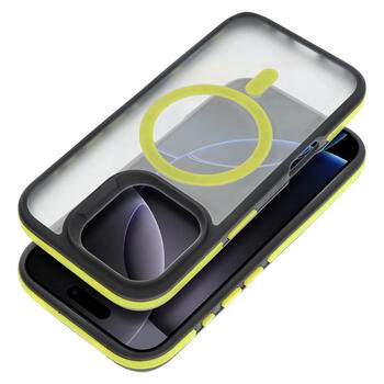 Riff NEO Magsafe aizmugurējais maks preks iPhone 18 Pro / iPhone 17 Pro Black/Yellow (RF-NEOMAG-IP17PRO-B/Y)
