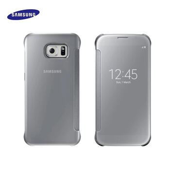 Samsung EF-ZG920BSE SView atlokāmais maciņš priekš Samsung Galaxy S6 SM-G920 sudrabains Bulk (PS-M-ZG920BSE)