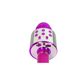 Riff WS-858 Караоке-Микрофон с динамиком AUX и Micro SD Pink (RF-WS-858-PI)