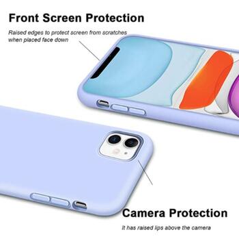 Riff Тонкий & Мягкий силиконовый чехол-крышка с мягкой подкладкой для Apple iPhone 12 Mini Light Purple (RF-TS-IPH12MI-LIPU)