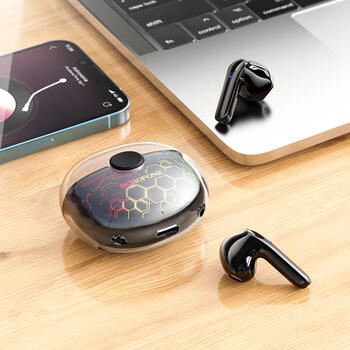 Borofone BW15 TRUE Bluetooth brīvroku ierīce TWS Black (BW15-BLACK)