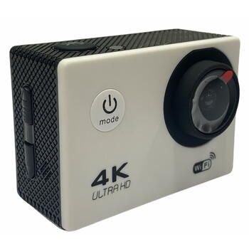 Riff SPK-1 Ultra HD 4K 16Mpix Wi-Fi Спорт Камера с 2'' LCD Пультом & 8x Фикс креплениями Белая (RF-SPK1-WHITE)