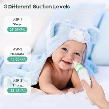 Riff ASP-1 Elektriskais deguna aspirators ar mūziku / LCD / 3 intensitātes līmeņiem (RF-ASP-1)