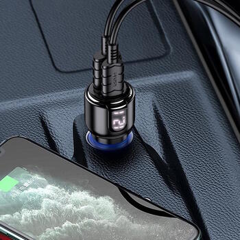 iKaku KSC-1178 Dual port 75W Car charger USB + Type-C (KSC-1178)