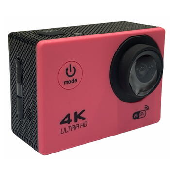Riff SPK-1 Ultra HD 4K 16Mpix Wi-Fi Sporta Kamera ar 2'' LCD Pulti & 8x Fiksācijas komplektu Rozā (RF-SPK1-ROSE)