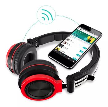 iKAKU SHENGLANG Беспроводная гарнитура с Bluetooth 4.2 и микрофоном Розовый (SHENGLANG-RO)