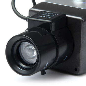 Riff RF-DM1 CCTV IR Ārtelpu kameras mulāža ar kustības sensoru kas virza slīpumu 3x AA battery Silver (RF-DM1)