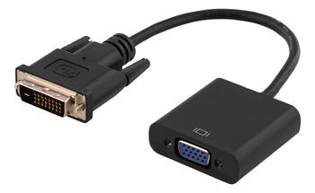 Riff Full HD 1080P DVI-D uz VGA adapteris / video kabeļa pārveidotājs 25pin uz 15pin (0,23 m) (RF-DVID-VGA)