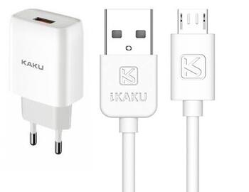 Kaku KSC-396 Smart USB Socket 2.4A Зарядное устройство + кабель microUSB 1 м (KSC-396M)