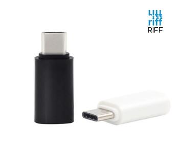 Riff AA-C3.5 Audio Austiņu Ligzdas Adapteris Type-C uz 3.5 mm Balts (RF-AD-TYPEC-3.5MM)