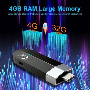 Riff X98 S500 Mini TV Stick SmartBox Android 11 Amlogic S905Y4 Quad Core AV1 HDR10+ 4K 60fps 5G Wifi 4GB+32GB (RF-X98-4GB+32GB)