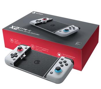 GameSir X2 Type-C 2021 Version Android Контроллер мобильныз игр с фиксатором смартфона 173mm длинной Белый (GAMESIR-X2-TYPE-C)