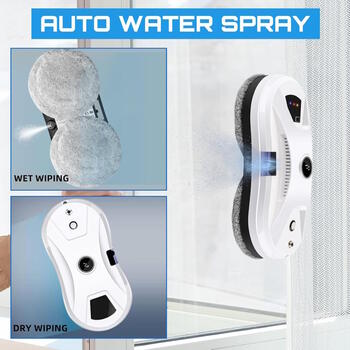 Riff RF-VAC625 Робот-пылесос для мытья окон 90W 100-240В 3 режима / с распылением (RF-VAC625)