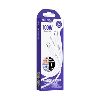 iKaku KSC-973 PD100W быстрого подзаряда дата провод Type-C на Type-C 1м White (KSC-973/WH)