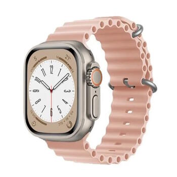 Riff Силиконовый ремешок "Ocean" для Apple iWatch серии 38/40/41 мм Pink sand (RI-OCEAN38-PSA)