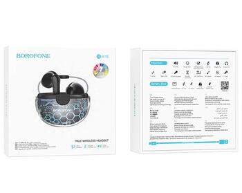 Borofone BW15 TRUE Bluetooth brīvroku ierīce TWS Black (BW15-BLACK)