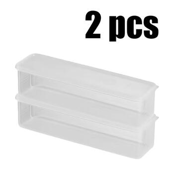 Riff universālais organizators/trauks ar vāku pārtikas uzglabāšanai ledusskapī (25,5 x 7,5 x 5 cm) 2 caurspīdīgu kastīšu komplekts (RF-FRESH-2)