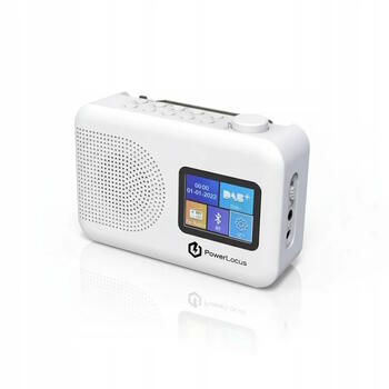 PowerLocus DAB+ FM/AM Портативное беспроводное радио / будильник с Bluetooth (PL755113)