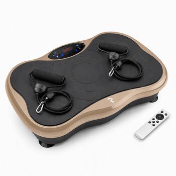 AC-513 vibrācijas platforma 3 treniņu zonas / 120 līmeņi / 5 iebūvētas programmas / pretestības gumijas Gold (AC-513/GO)
