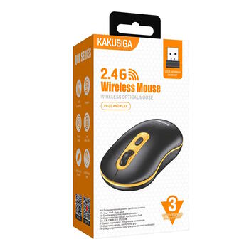 iKaku KSC-871 QIJ 2.4G Wireless Беспроводная мышка Black/Yellow (KSC-871)
