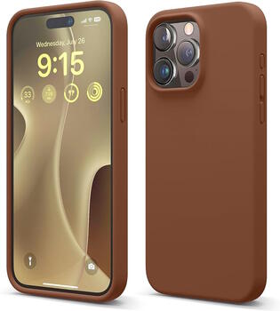 Riff Тонкий & Мягкий силиконовый чехол с мягкой подкладкой для Apple iPhone 15 Brown (RF-TS-IPH15-BR)
