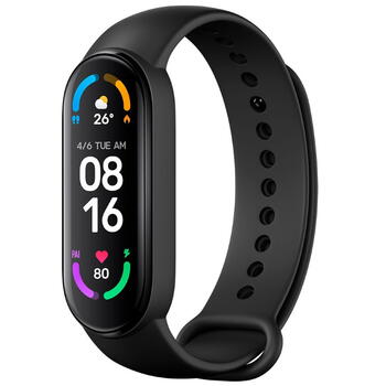 MyTime MT6 Smart Браслет IP67 с измерением пульса и артериального давления / Соц. сети / Монитор сна Black (MT6-BK)